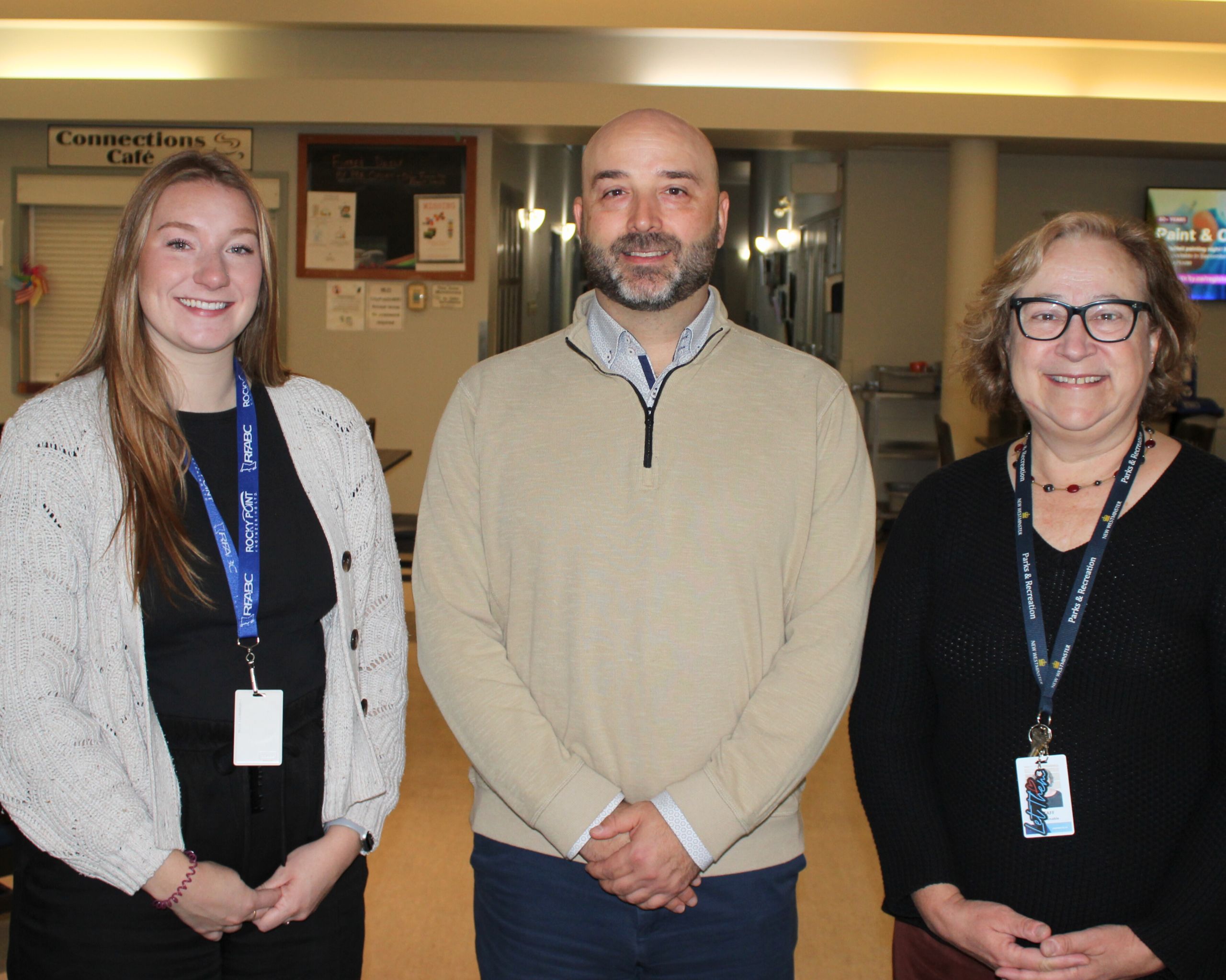 Hannah Glavin, Paul Campbell, Judy Veneable at Century House